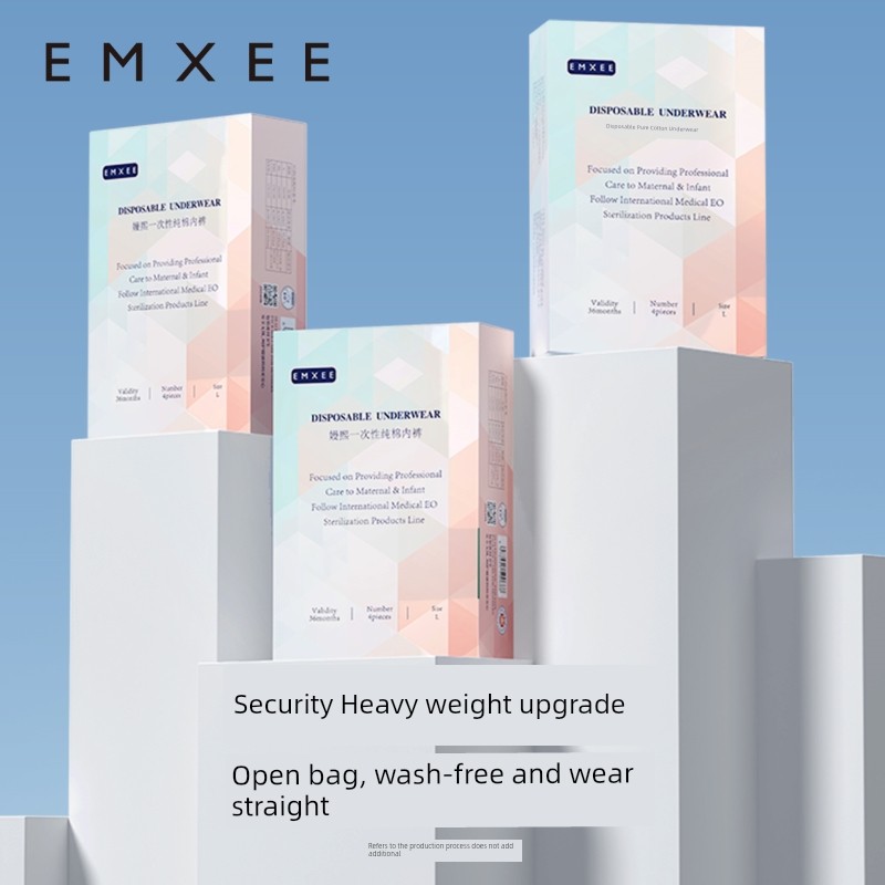 【Scroll down for Details and Discounts】Manxi Disposable Underwear for Women, Pure Cotton, Sterilized, Suitable for Pregnant Women, Postpartum, and Travel
