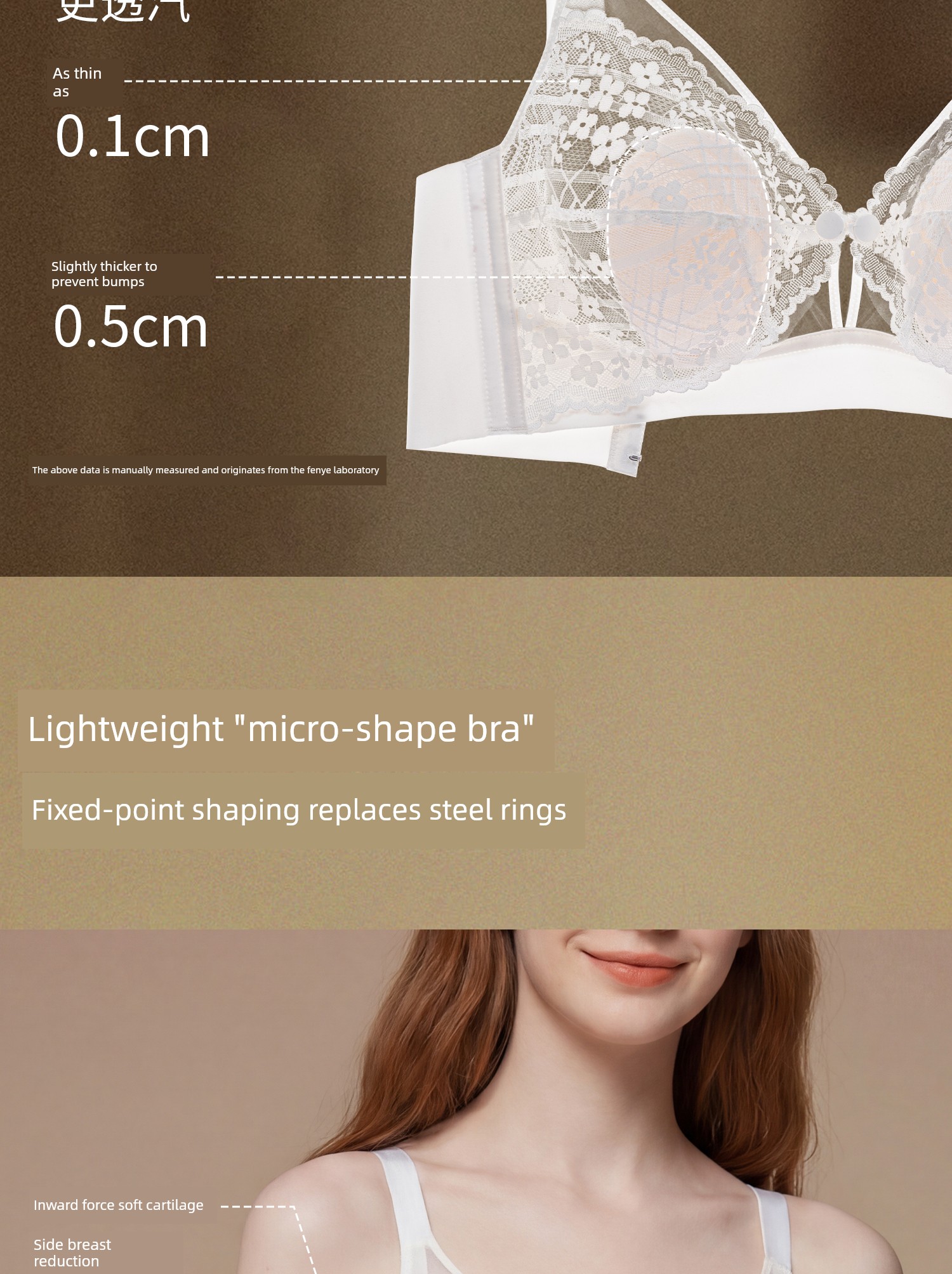 Breastfeeding Bra, Summer Thin Style, Special Anti-Sagging Front-Opening Bra for Postpartum Breastfeeding, Ultra-Thin Breathable Maternity Bra — 7