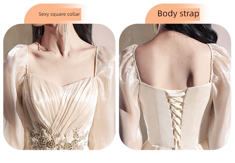 Sisterhood Champagne winter Minority wedding Bridesmaid Dresses