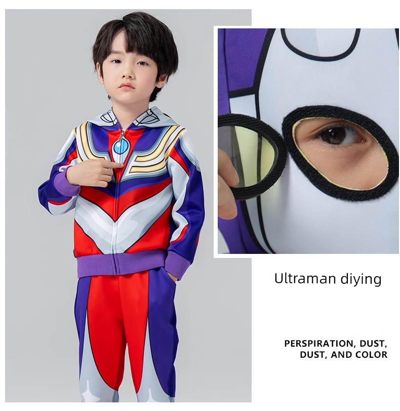 2026 New Genuine Ultraman Clothing Children's Set Boys' Spring and Autumn Sports Outfit Boys' Zero Children's Clothing — 11
