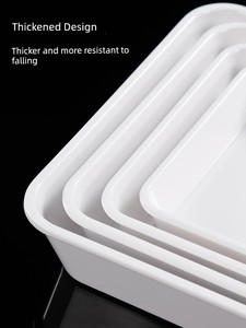 Melamine Cooked Food Braised Food Open-End Display Plate Braised Tray Rectangular Commercial Tableware Cold Dish Special