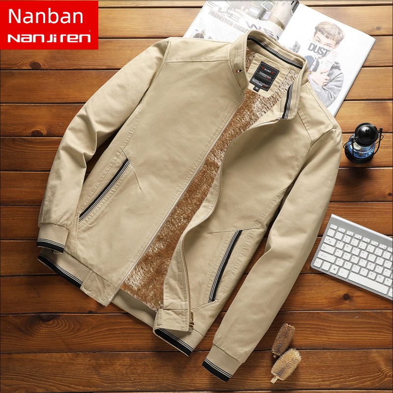 NGGGN Self-cultivation keep warm Autumn and winter man loose coat