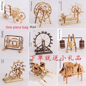 Nostalgic Bamboo and Wood Products, Windmill Models, Furniture Decorations, Ornaments, Crafts, Coffee Tables, Bedroom De