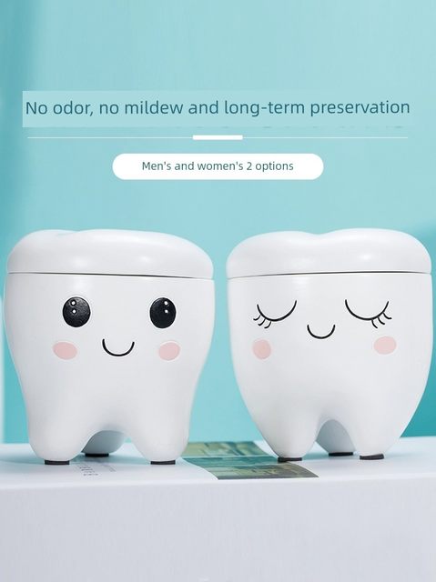 Children's baby teeth storage box baby teeth collection commemorative box small box teeth collection
