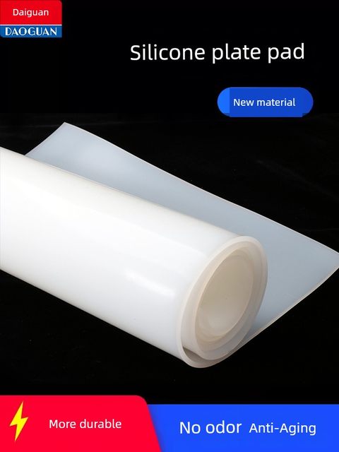 Silicone board high temperature resistant silicone gasket rubber square plate seal flat gasket thick processing silicone skin anti-slip food grade