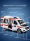 Extra large alloy ambulance toy car model boy extra large simulation child girl doctor play house