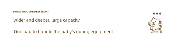 High-Looking Mommy Bag, Portable for Outings, Large-Capacity Storage Bag for Baby Bottles and Breast Pumps, Lightweight Cross-Body Mother-And-Baby Bag — 7