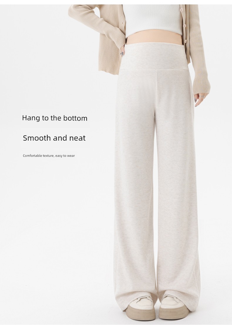 Maternity Pants for Spring, Autumn, and Winter, Straight Wide-Leg Pants, Loose and Casual, Do Not Squeeze the Belly, Fall Pants That Do Not Slip down — 9