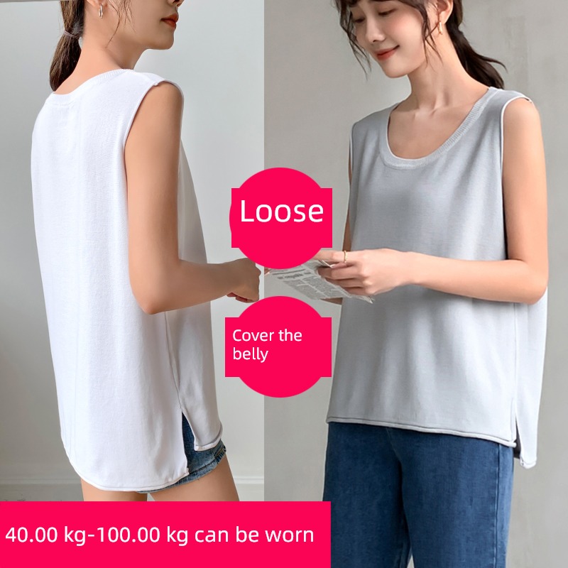 easy Cover your stomach knitting jacket T-shirt camisole vest