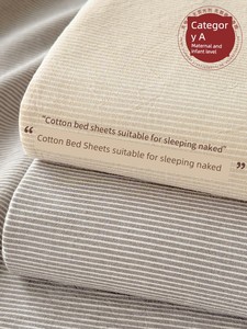 Class A Pure Cotton Washed Cotton Bed Sheet One-Piece All Cotton 100 Student Dormitory Single Bed Sheet Pillowcase Three