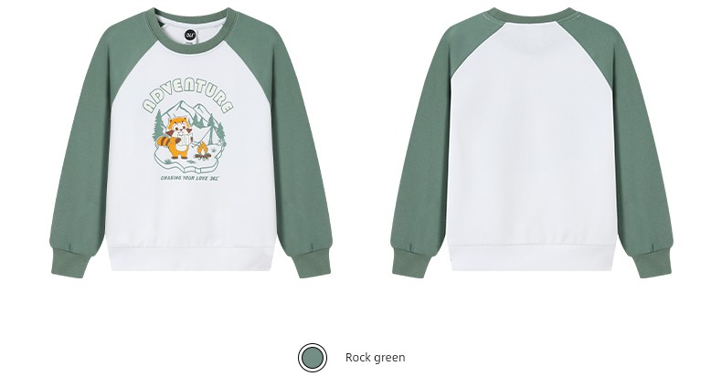 361 ° Children's Clothing for Boys and Girls, Pullover Sweatshirt, Round Neck, Autumn and Winter 2026 New Autumn Style, Fleece-Lined Long-Sleeved Sports — 35
