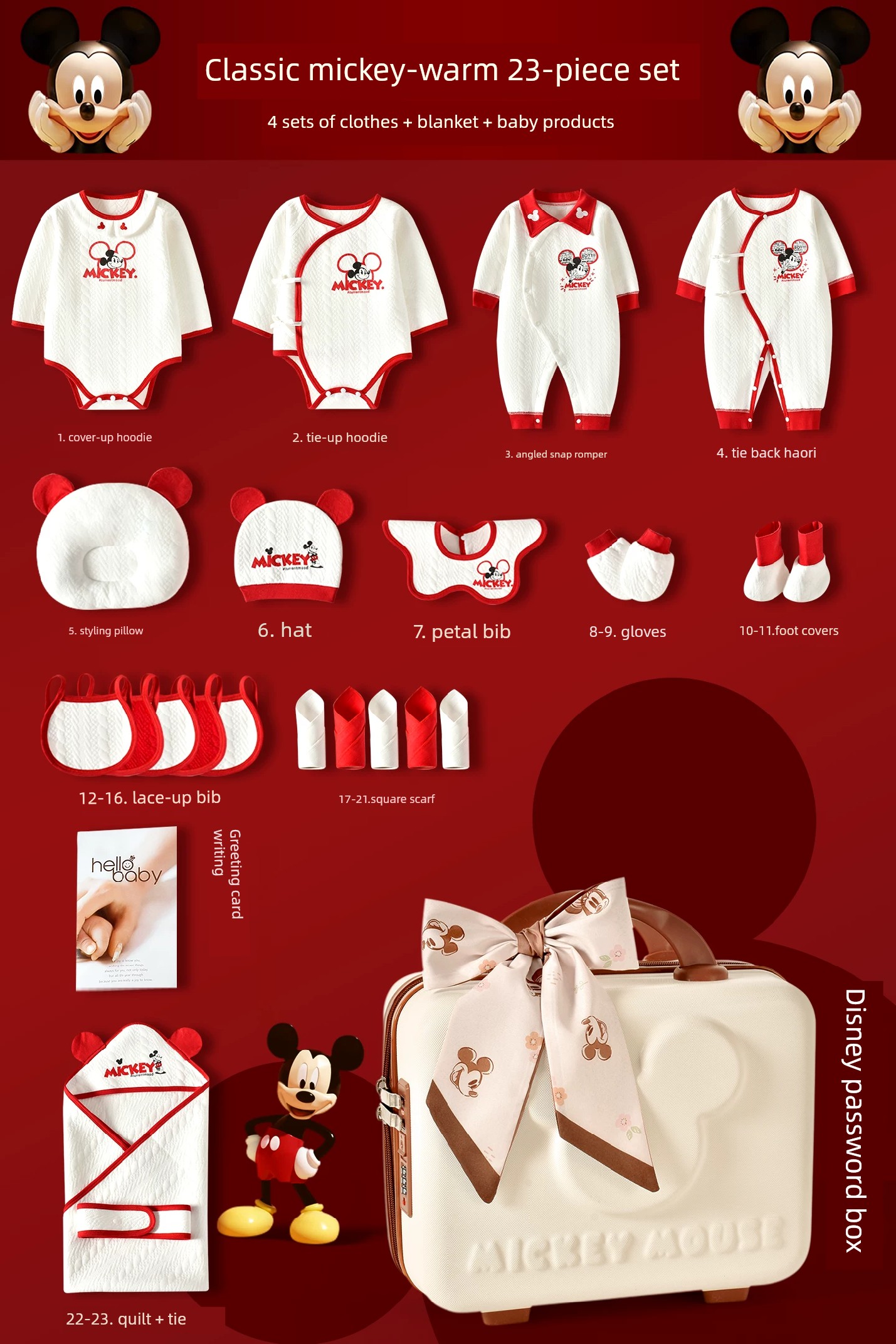Disney Baby Gift Box Set Newborn Clothes Newborn Baby Full Moon Birth Meet Gift Supplies Upscale — 1