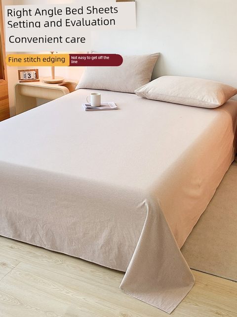 Pure cotton wash cotton bed sheets single piece cotton 100 student dormitory single bed single pillow case bed cover three piece set 3 new models