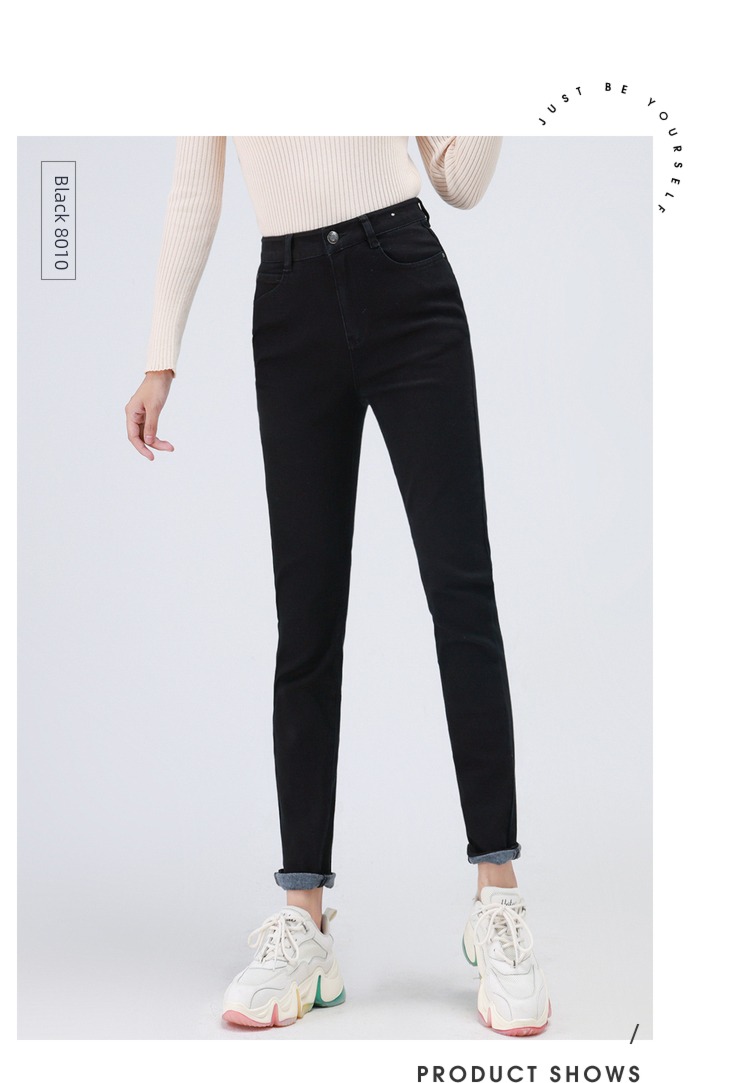 jeanswest  winter Thick style Micro bullet Tight fitting Jeans