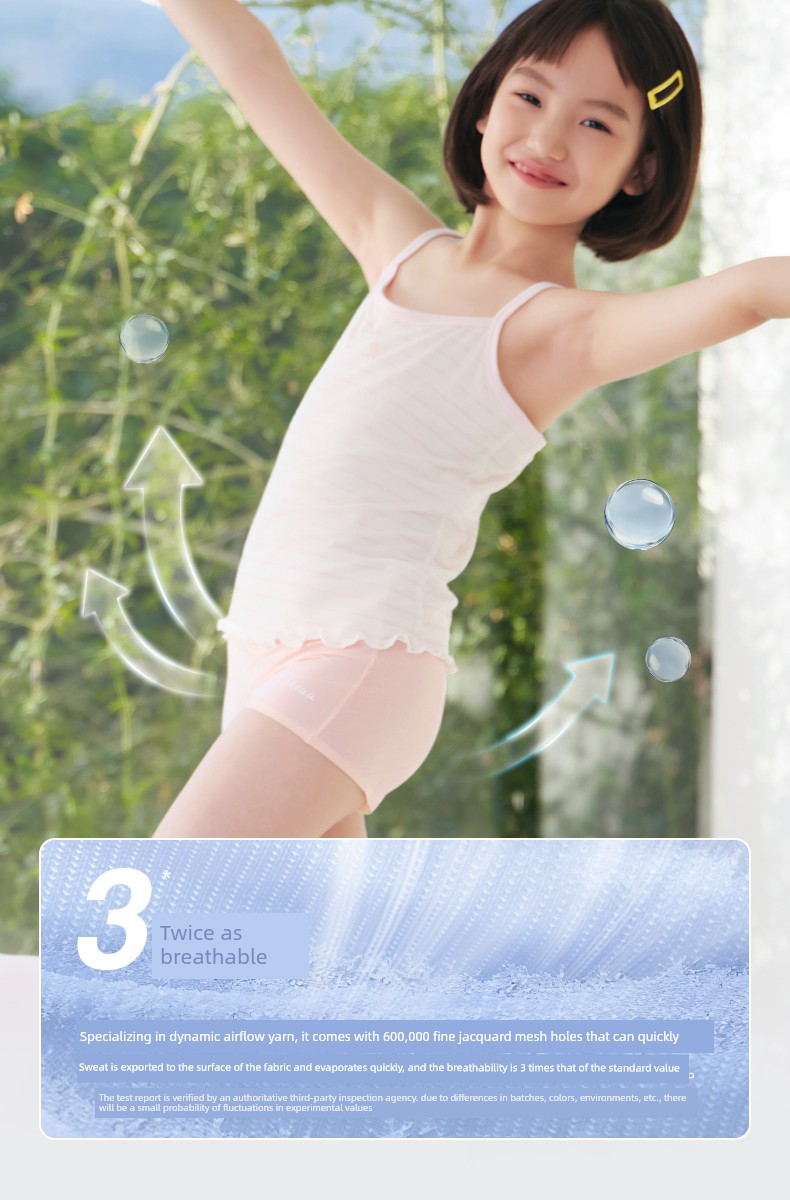 Likeuu【Ice Silk】Children's Underwear for Girls, Summer Thin, Cool-Feeling, Triangle and Boxer Shorts for Boys, Class a — 10