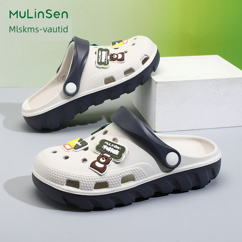 Mulinsen Children's Clogs for Boys, 2026 New Summer Model, Boys' Slippers, Non-Slip, Silent, for Older Children, with a Soft Stepping Feel — 1