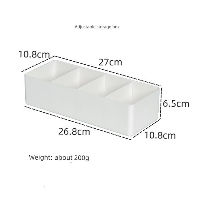 Drawer storage box rectangular free separation desktop cosmetic storage box small miscellaneous card sorting box