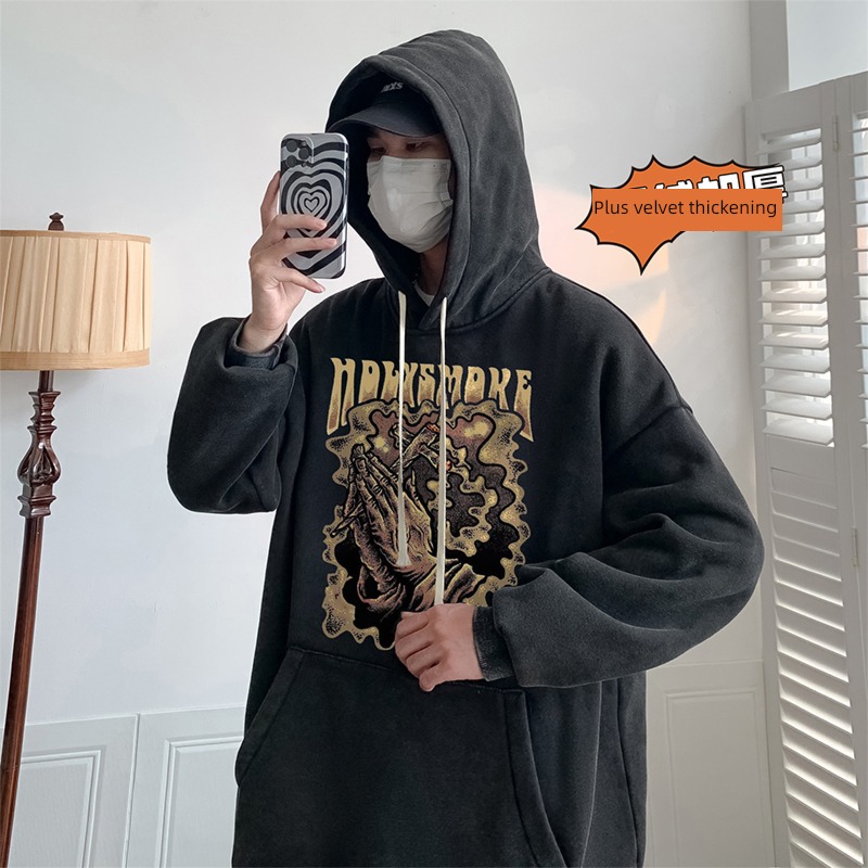 Pounds hiphop easy Autumn and winter Retro Sweater