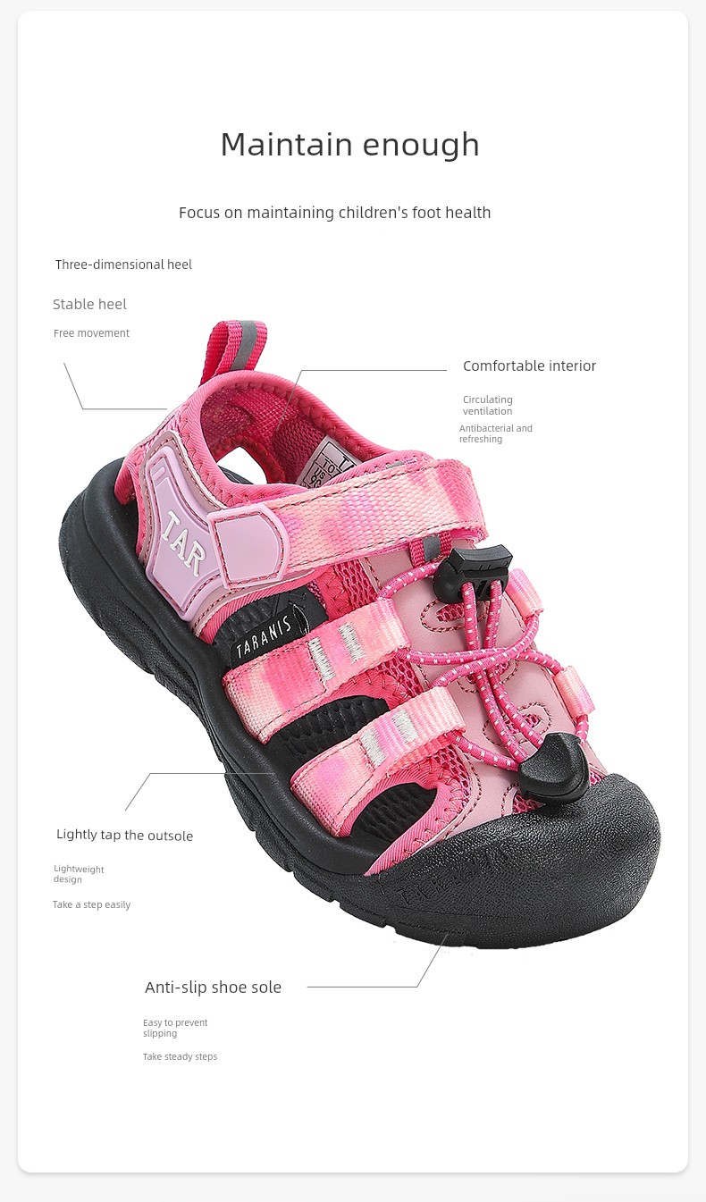 Tyrannis New Summer Sandals for Children, Outdoor Sports Shoes for Boys, Breathable Non-Slip Shoes for Girls, Water Shoes for Girls — 6