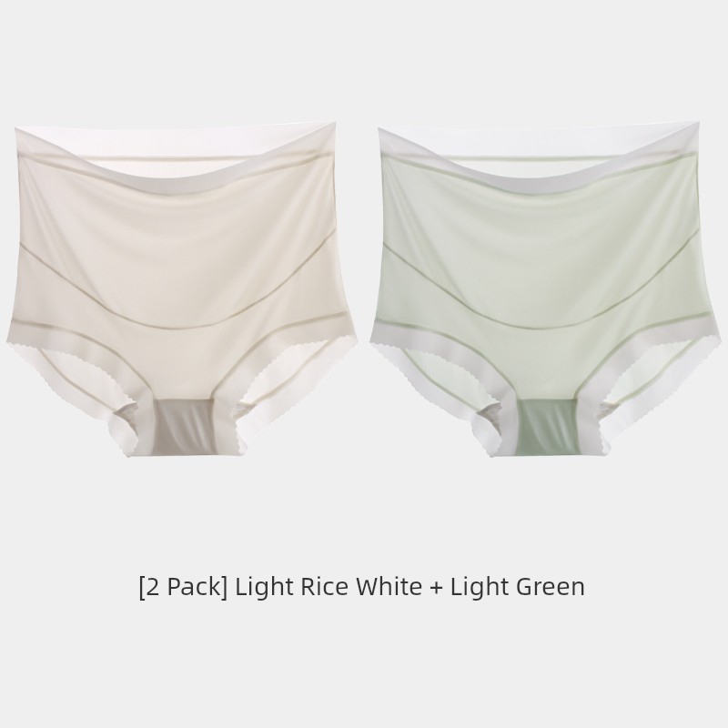 High Waist Belly Support Special Cotton Crotch Ice Silk Pregnant Women's Underpants — 3
