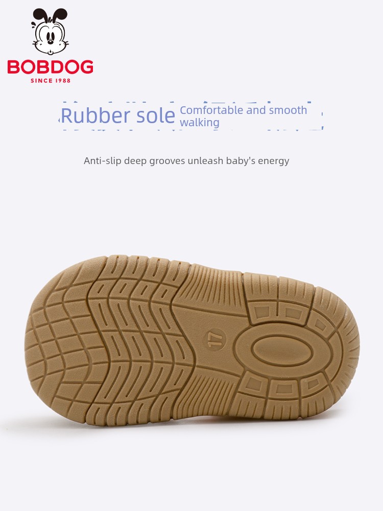 Babudou Infant and Toddler Shoes, Summer Breathable Toe-Toe Sandals, Non-Slip Soft-Soled Velcro Functional Shoes for Men and Women — 4
