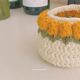 Knitted cake storage box tulip storage basket handmade DIY material pack wool knitted crochet homemade products