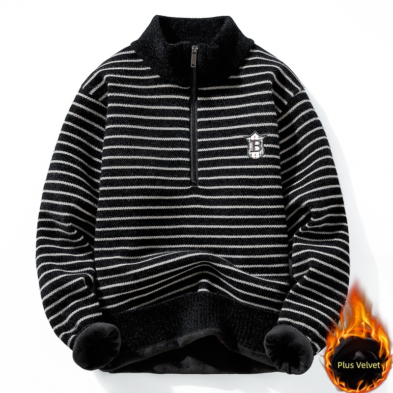 boy 14 year Eldest child Half zipper Sweater sweater