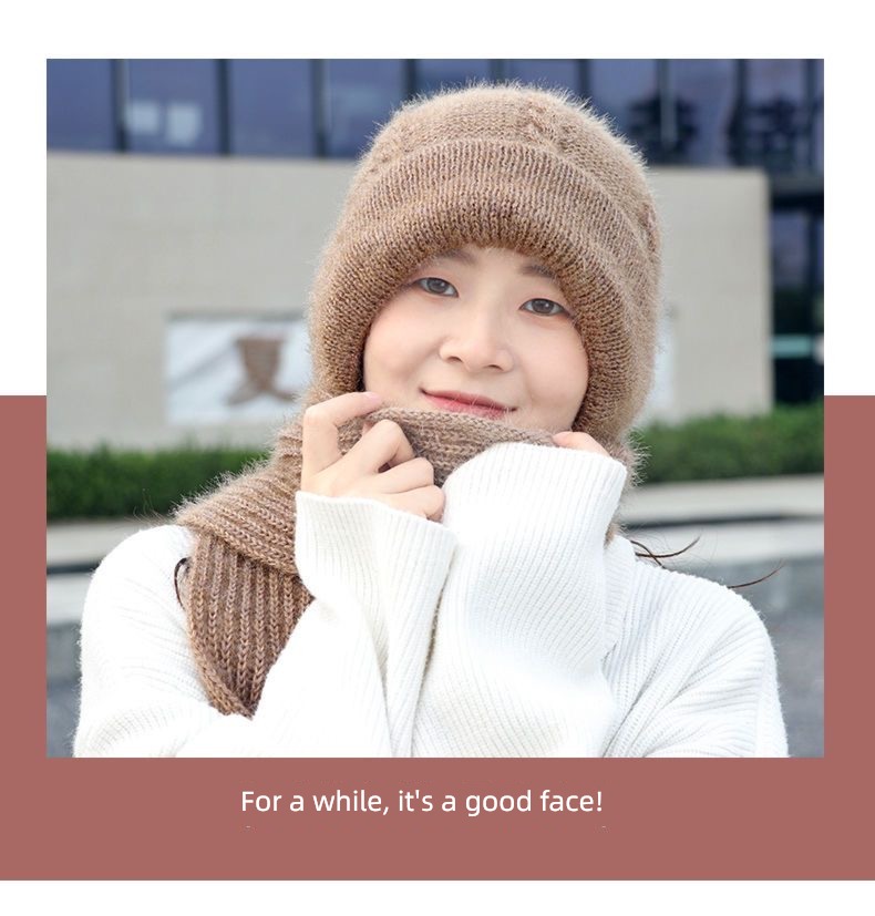 winter female scarf one squirrel Snow cap thickening
