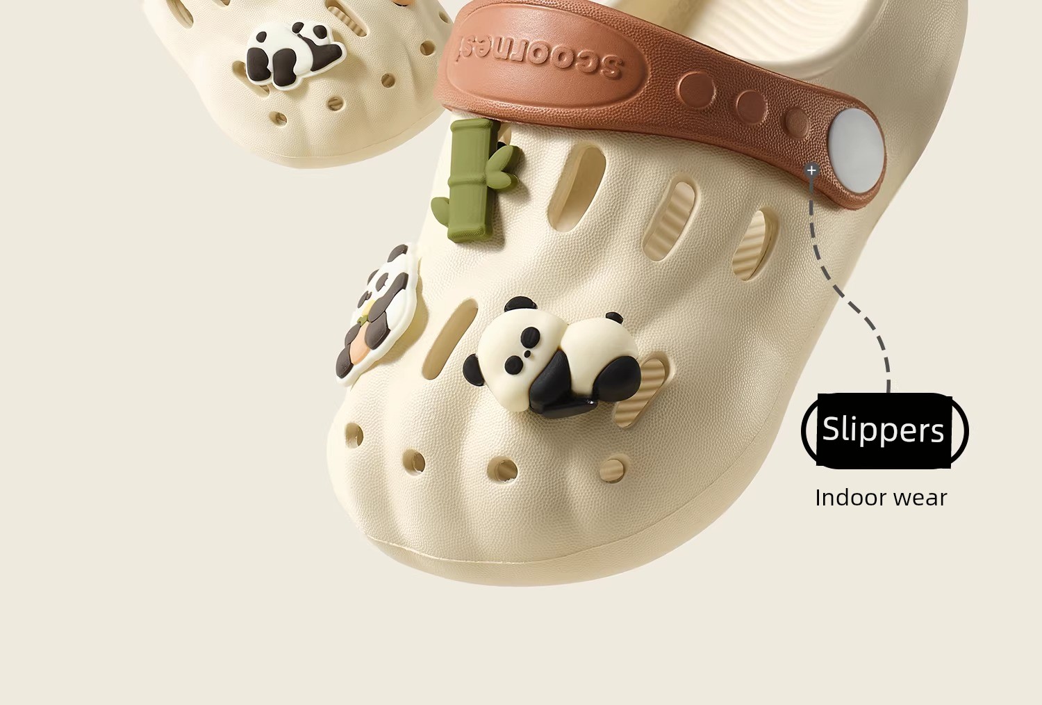 Kechao Children's Clogs for Boys and Girls, Summer Closed-Toe Sandals for Babies, Non-Slip Indoor Bath Slippers for Infants and Toddlers — 6