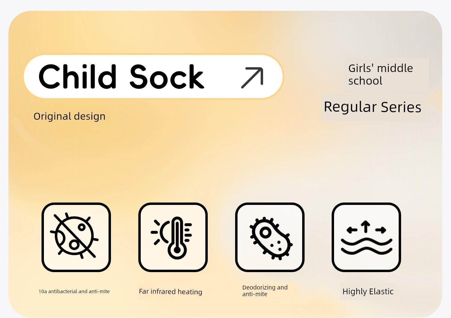 Children's Socks for Girls, Autumn Style, Class A, Mid-Calf Socks, Seamless Cotton Socks for Baby Girls, Princess Socks for Kids — 1