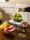 Sheli light luxury high-end glass fruit tray living room coffee table household exquisite fruit basket snack storage Chinese dried fruit tray