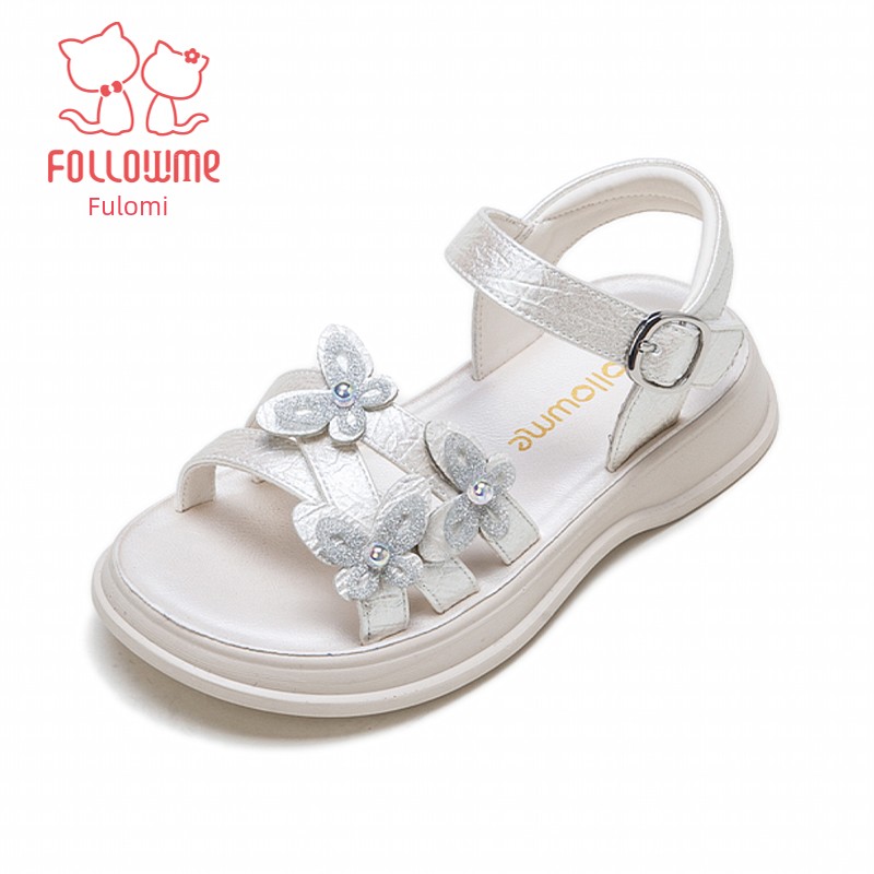 Fuluo Mi Girls' Sandals Kidsren's Summer Shoes 2026 Summer New Soft-Soled Sports Baby Girl Princess Shoes — 4