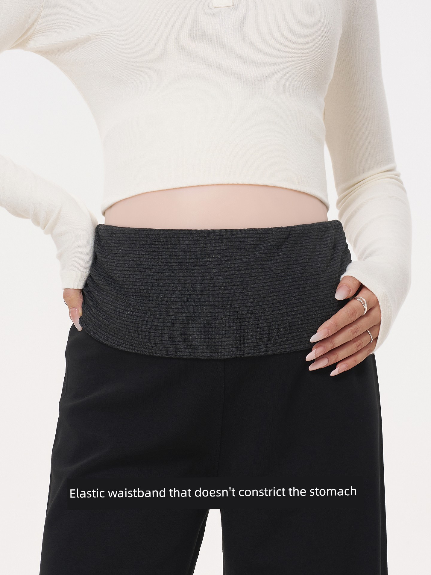 Masanon Maternity Pants Autumn 2026 New Style for Petite Women, Non-Tightening on the Belly during Pregnancy, Thickened Long Pants for Winter Wear
