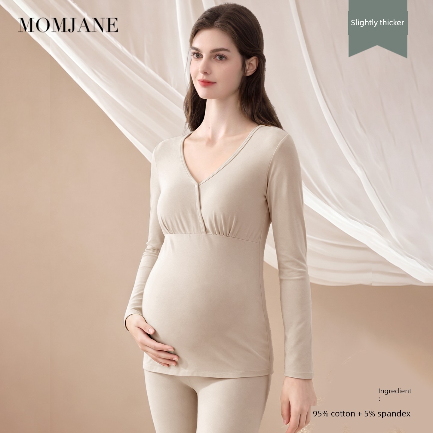 Modal Thermal Pure Cotton De Velvet Band Chest Pad Autumn Clothes — 3