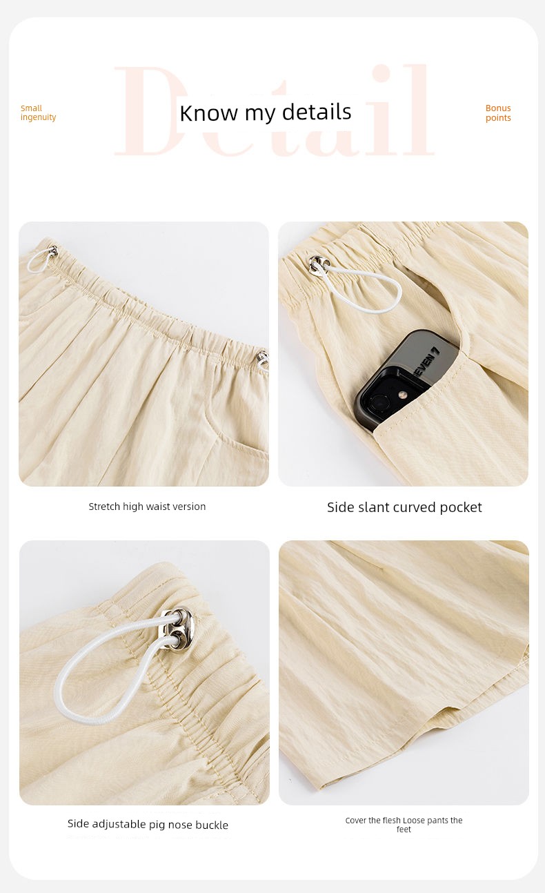 Pregnant Women's Pants Thin Summer Outwear No Belly Support Casual Yamamoto Loose Pants Loose Half Length Shorts Fashionable Summer Clothing — 11