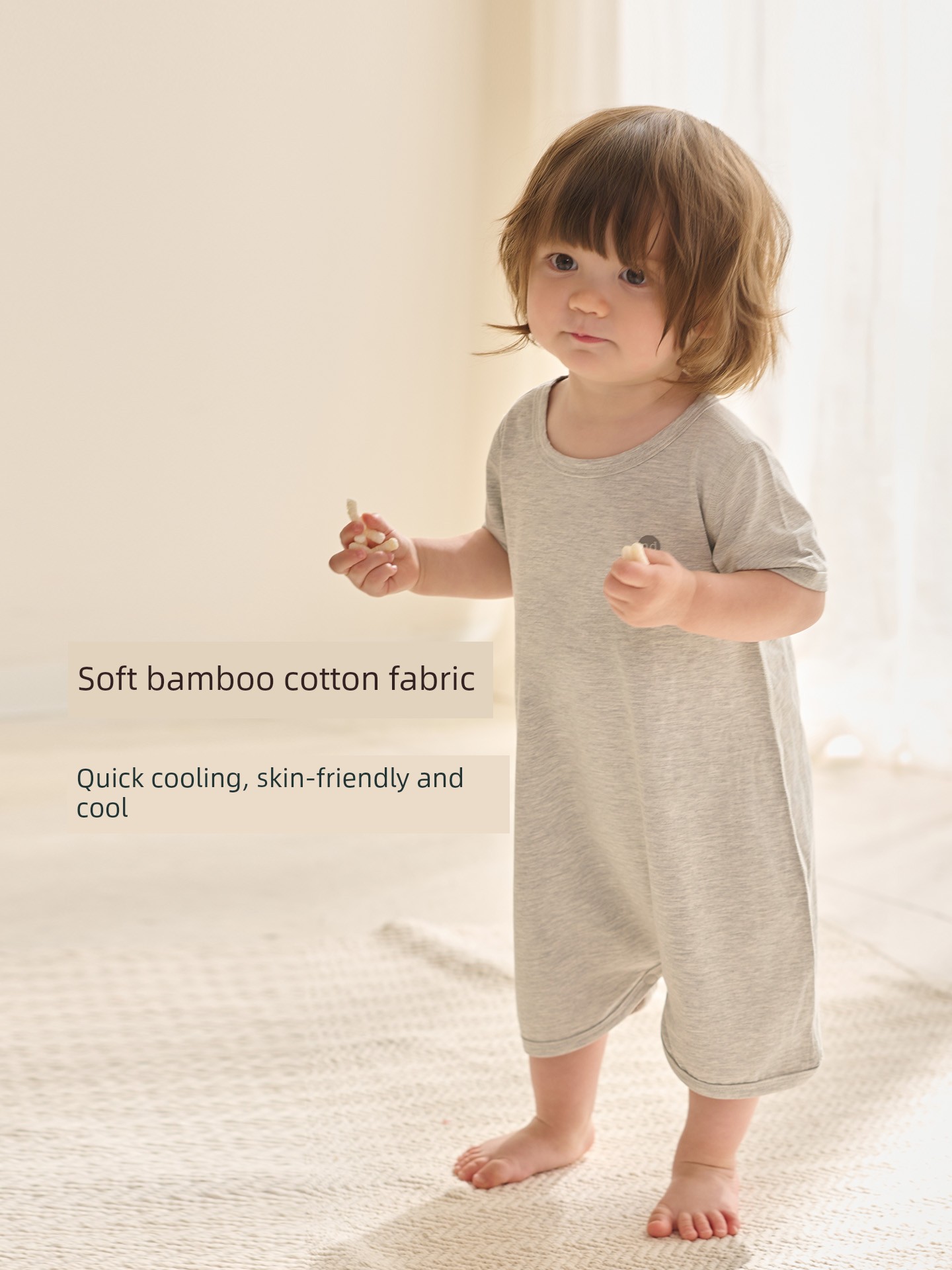 Nest Designs Monk Baby Rompers Short Sleeve
