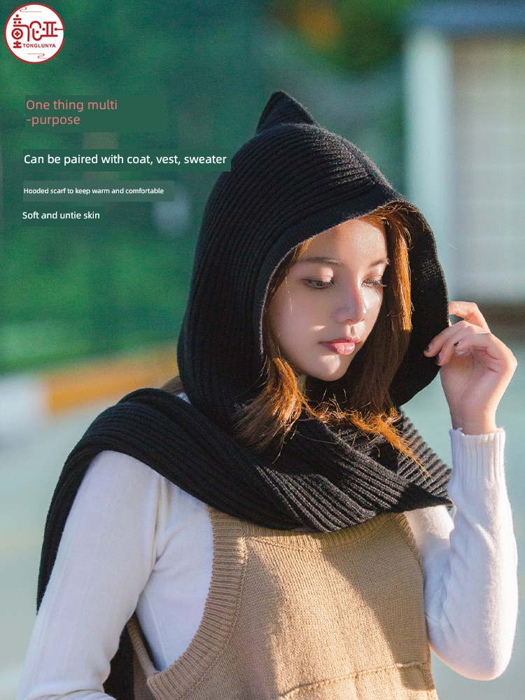 Spring and summer Hooded female solar system air conditioner scarf one