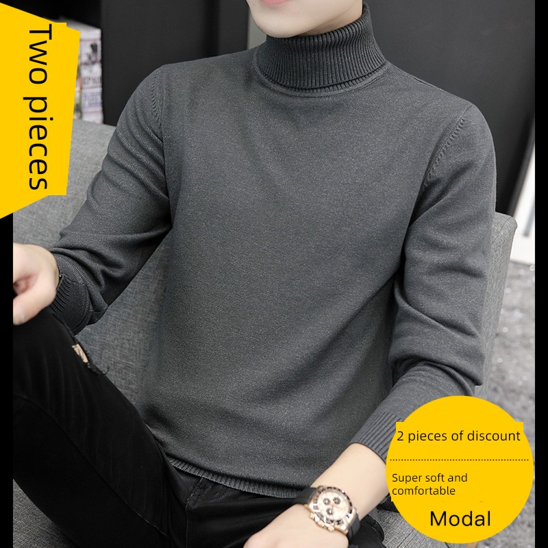 Plush Undershirt Inner lap keep warm High collar sweater