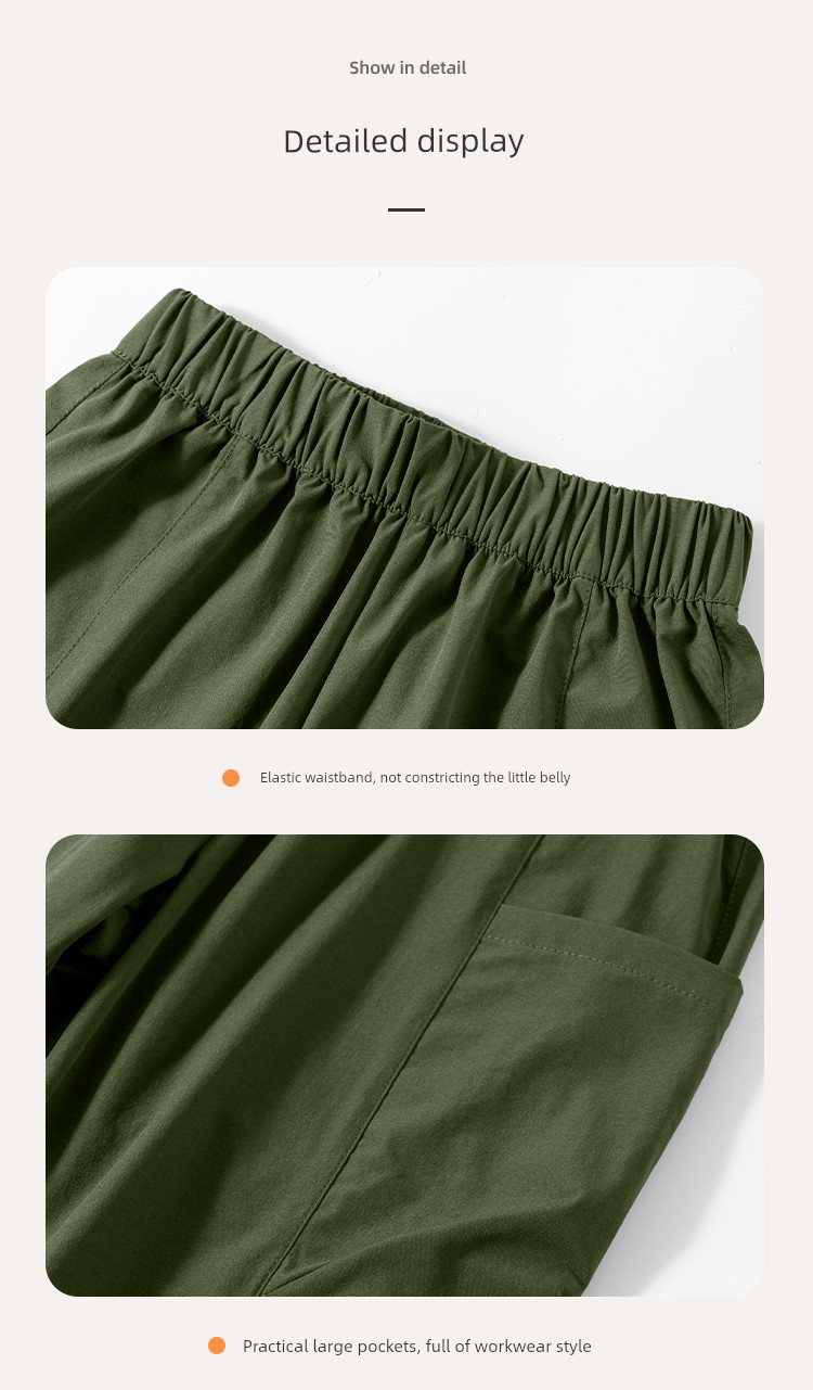 Piggy Banner Children's Cargo Pants Boys' Pants Autumn New Long Pants Big Kids Autumn Outdoor Waterproof Hiking Pants Pc — 38