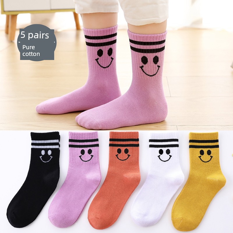 Pure Cotton Spring and Autumn Girl Deodorizing Filter Children's Socks — 4