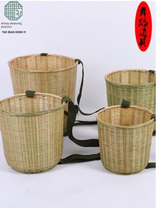 Fine Woven Picking Dance Props Thickening plus Size Small Size Back Baskets