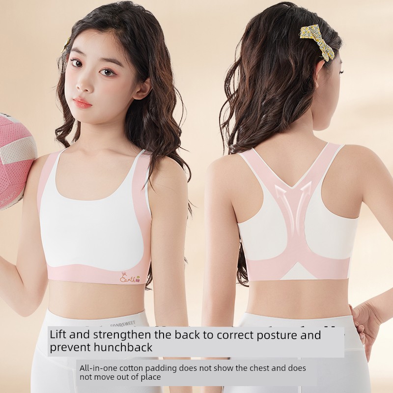 Girls' Underwear for the Developmental Stage, Elementary School Girls, Older Children, Stage One, 10-Year-Old Children's Camisole, Young Girl's Bra — 2