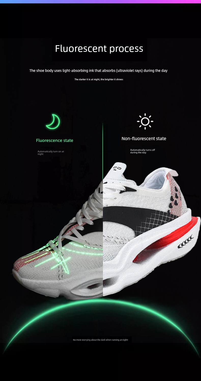 Big Kids' Sports Running Shoes for Boys, Professional Racing Shoes for Students, Carbon Plate Shock-Absorbing Flyelectric C6U Running Shoes — 6