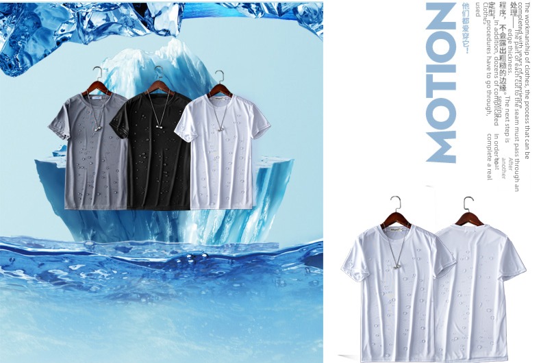 Three generations antifouling uneven sleeve length man Summer and Autumn T-shirt