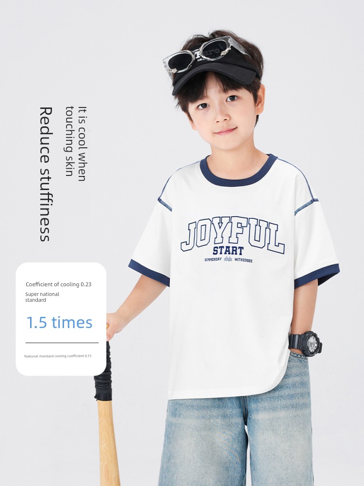 Zuoxi Children's Clothing Boys' Short-Sleeve T-Shirt Children's Long-Sleeve Base Shirt Autumn Wear 2026 New Model Boys' Big Kids' Top — 3