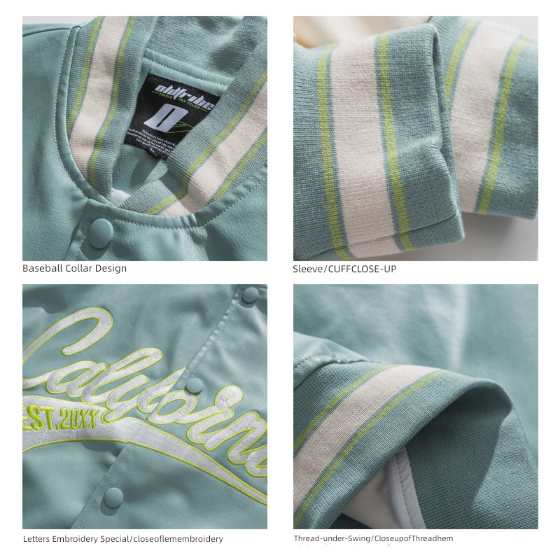 Wukong has goods American style street PU leather easy mlb