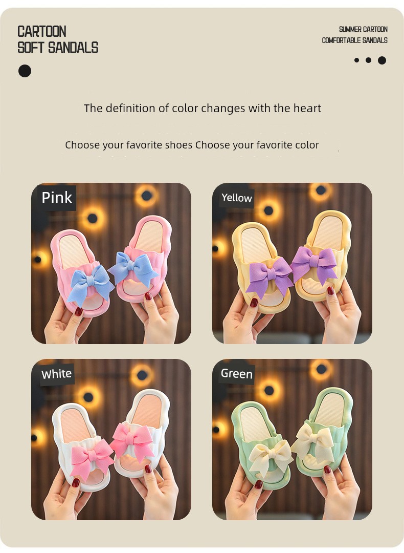 Summer Non-Slip Poop Feeling Home Outdoor Girls' Slipper — 9