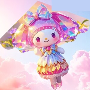 2026 New Model Children's Internet Celebrity Cartoon My Melody Kite, High-End Kite for Adults and Beginners, Easy to Fly