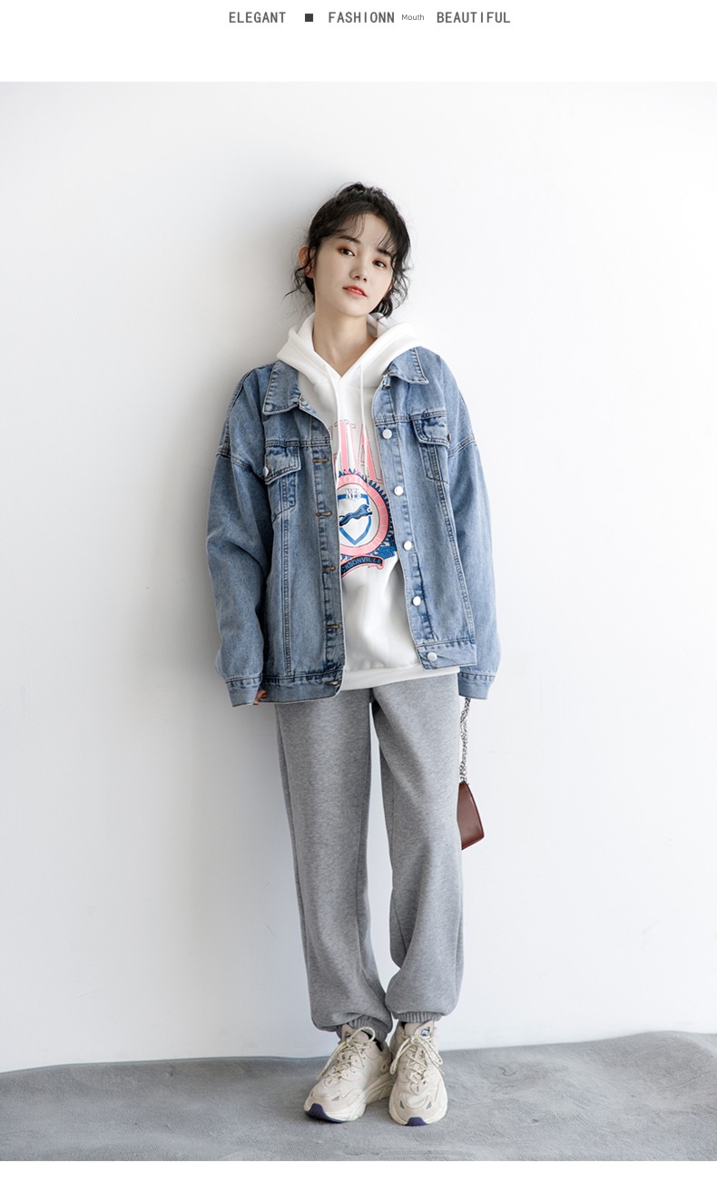 Korean version easy Casual and versatile student chaqueta