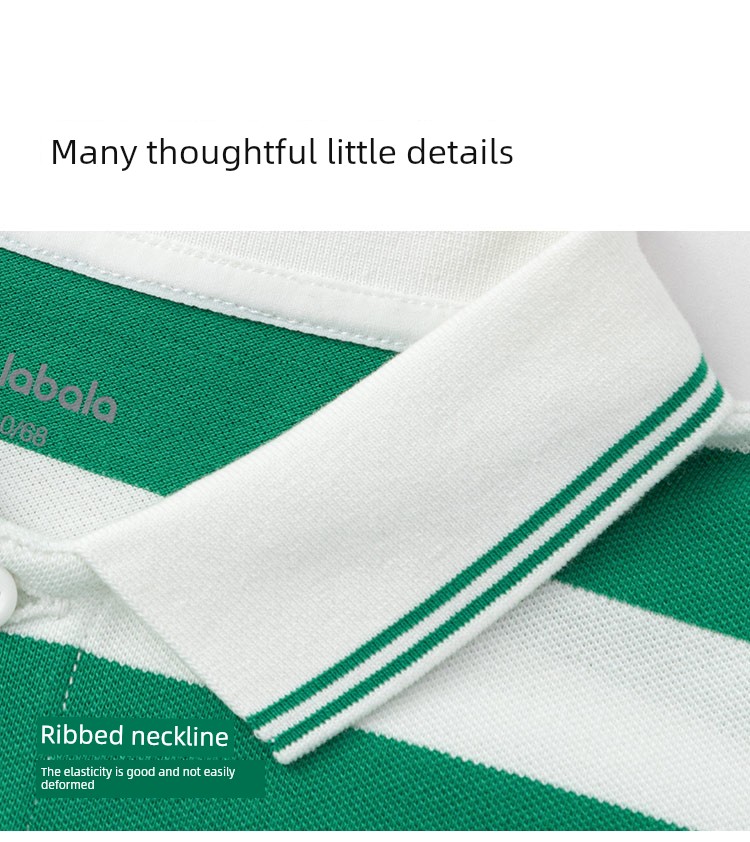 Balabala Short-Sleeved Polo Shirt 2024 New Arrival Children's Clothing — 10